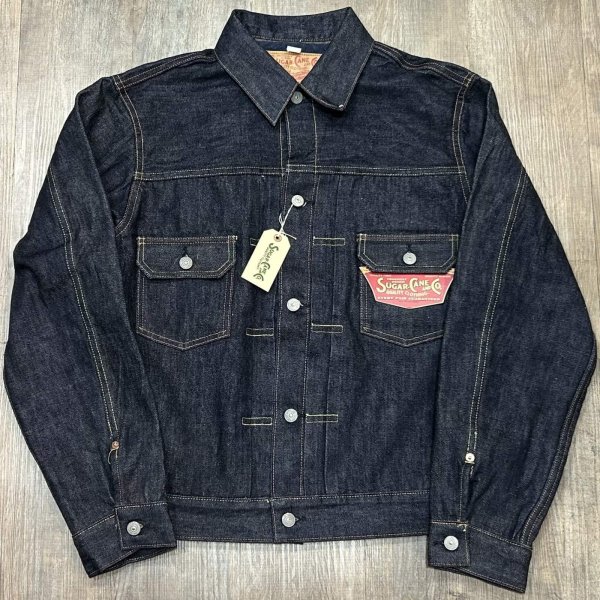 画像1: シュガーケーン 14.25oz. デニムブ ランケットライナー ジャケット SC15210 421)ネイビー (1)