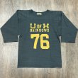 画像1: サンサーフ  スラブヤーン フットボール 七分袖Tシャツ “RAINBOWS” SS69441 119)ブラック (1)