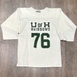 画像1: サンサーフ  スラブヤーン フットボール 七分袖Tシャツ “RAINBOWS” SS69441 105)オフホワイト (1)