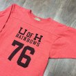 画像2: サンサーフ  スラブヤーン フットボール 七分袖Tシャツ “RAINBOWS” SS69441 165)レッド (2)