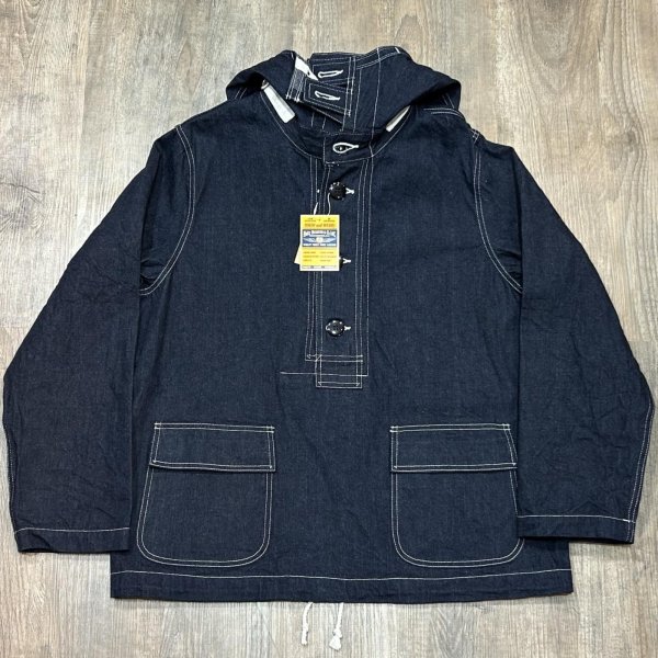 画像1: バズリクソンズ U.S. NAVY DENIM GAS PROTECTIVE PARKA BR11703A 421)ネイビー (1)