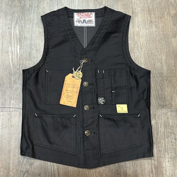 画像1: シュガーケーン フィクションロマンス 9.5oz. プリントモールスキン ワークベスト SC15646 411)B1ｋA (1)