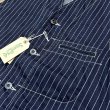 画像3: シュガーケーン 9oz.ウォバッシュストライプ ワークベスト SC12654 421A)ネイビー (3)