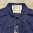 画像3: シュガーケーン フィクションロマンス 8.5oz. ウォバッシュストライプ ワークシャツ  SC25551A 421)ネイビー (3)