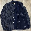 画像4: シュガーケーン 9oz.ウォバッシュストライプ ワークコート SC15658 421)ネイビー (4)