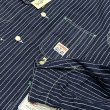画像2: シュガーケーン 9oz.ウォバッシュストライプ ワークコート SC15658 421)ネイビー (2)