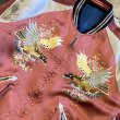 画像6: 港商 & CO. スペシャルエディション スカジャン “JAPAN MAP” × “CHERRY BLOSSOMS & EAGLE” (HAND PRINT)  TT15277 125)ブルー (6)