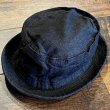 画像1: シュガーケーン 10oz.デニム ポークパイ ハット SC02466 119)ブラック (1)