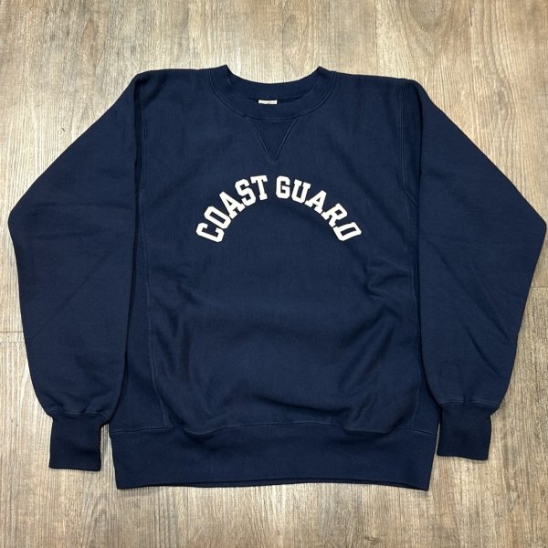 画像1: バズリクソンズ  ホリゾンタルニッティング スウェットシャツ “コーストガード” BR68913 128)ネイビー (1)