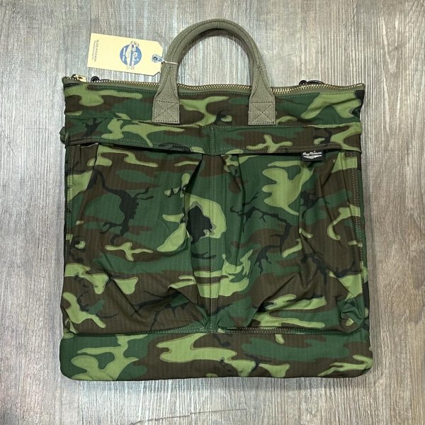 画像1: バズリクソンズ ERDL ヘルメット バッグ アメカジ ミリタリー 軍物   BR02841 カモフラージュ (1)