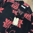 画像2: サンサーフ  半袖 アロハシャツ コーラル ハイビスカス アメカジ ハワイアン SS39412 119)ブラック (2)