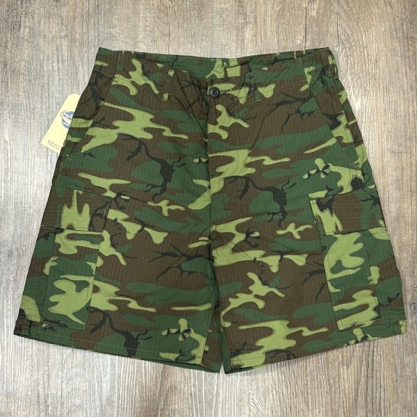 画像1: バズリクソンズ リーフパターン ショーツ ミリタリー ハーフパンツ アメカジ 軍物 BR52532 カモフラージュ (1)