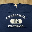 画像2: ホワイツビル CHARLEVOIX 118 半袖 フットボール Tシャツ アメカジ WV79526 128)ネイビー (2)