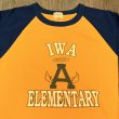 画像2: ホワイツビル IWA ELEMENTARY 七分袖 ベースボール Tシャツ ラグラン アメカジ WV69527 156)ゴールド (2)