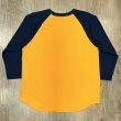 画像5: ホワイツビル IWA ELEMENTARY 七分袖 ベースボール Tシャツ ラグラン アメカジ WV69527 156)ゴールド (5)