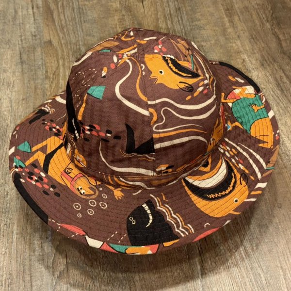 画像1: サンサーフ アンクルトリス コットン ハット 海のアクティビティ アメカジ ハワイアン 帽子 SS02846 138)ブラウン (1)