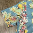 画像4: サンサーフ  コットンリネン オープンシャツ ヤシの木 アメカジ ハワイアン  SS39503 125)ブルー (4)