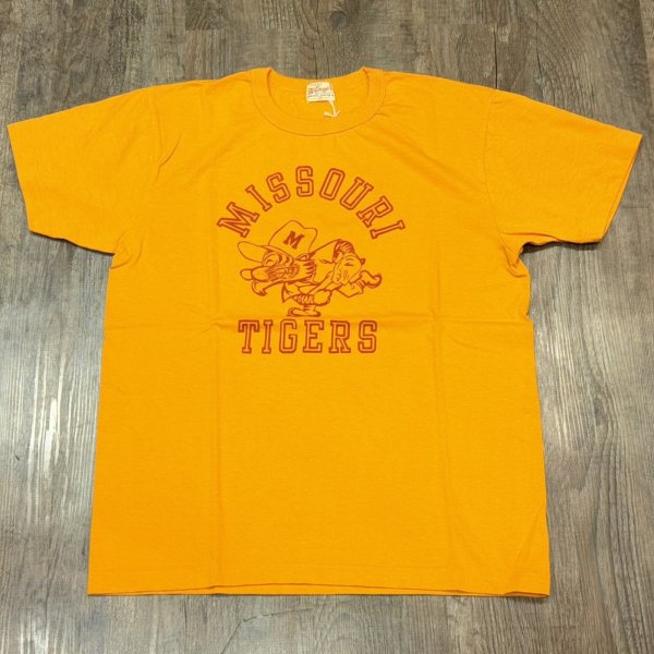 画像1: ホワイツビル ミズリータイガース 半袖 ベースボール Tシャツ アメカジ WV79519 156)ゴールド (1)