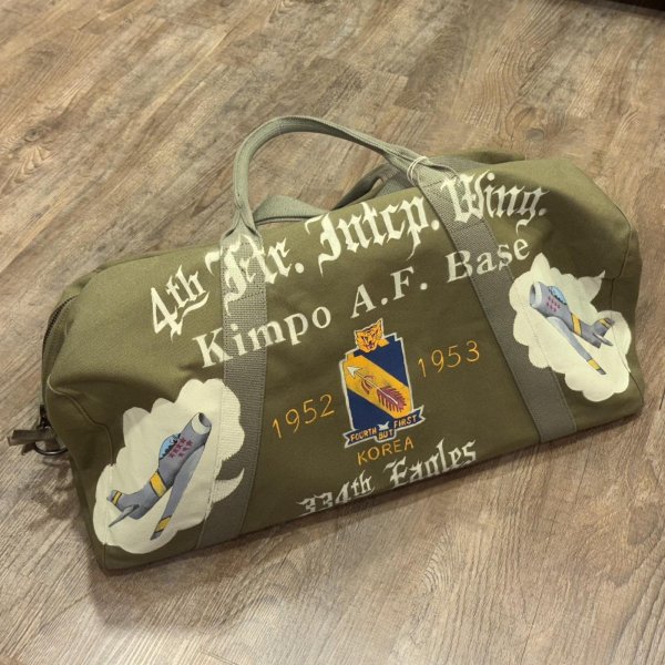 画像1: バズリクソンズ キットバック イーグルス カスタムペイント カバン アメカジ ミリタリー 軍物  BR02826 149)オリーブ (1)