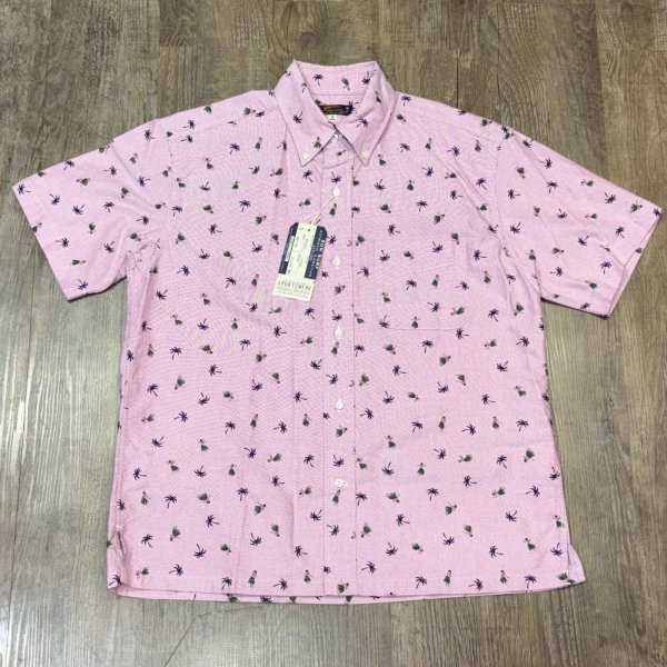 画像1: サンサーフ オックスフォード ボタンダウンシャツ フラダンサー アメカジ ハワイアン SS39282 165)レッド (1)