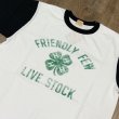 画像3: ホワイツビル  半袖 ツートン Tシャツ アメカジ シャムロック 四つ葉 WV79523 105)オフホワイト (3)