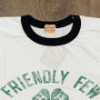 画像2: ホワイツビル  半袖 ツートン Tシャツ アメカジ シャムロック 四つ葉 WV79523 105)オフホワイト (2)