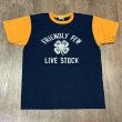 画像1: ホワイツビル  半袖 ツートン Tシャツ アメカジ シャムロック 四つ葉 WV79523 128)ネイビー (1)
